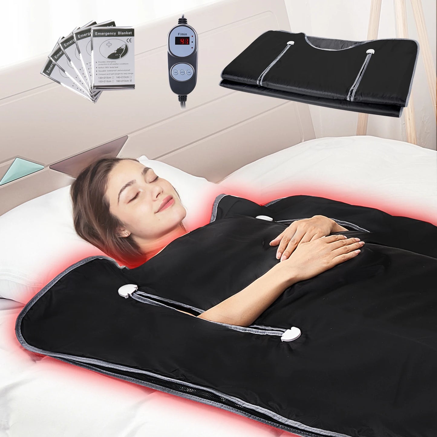 Portable Sauna Blanket for Detoxification With Infrared
