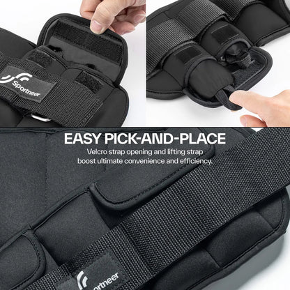 Adjustable Wrist and Ankle Weights for Women and Men