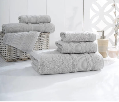 100% Turkish Cotton Premium Quality 4 PCS Towel Set for Bathroom, Quick Dry Soft and Absorbent Turkish
