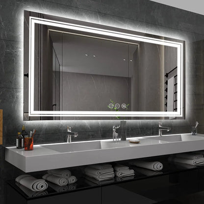 Extra Large Rectangle LED Bathroom Vanity Mirror LED