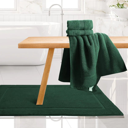 100% Cotton Luxury Softness 4 Pc Bath Towel Set, Hunter