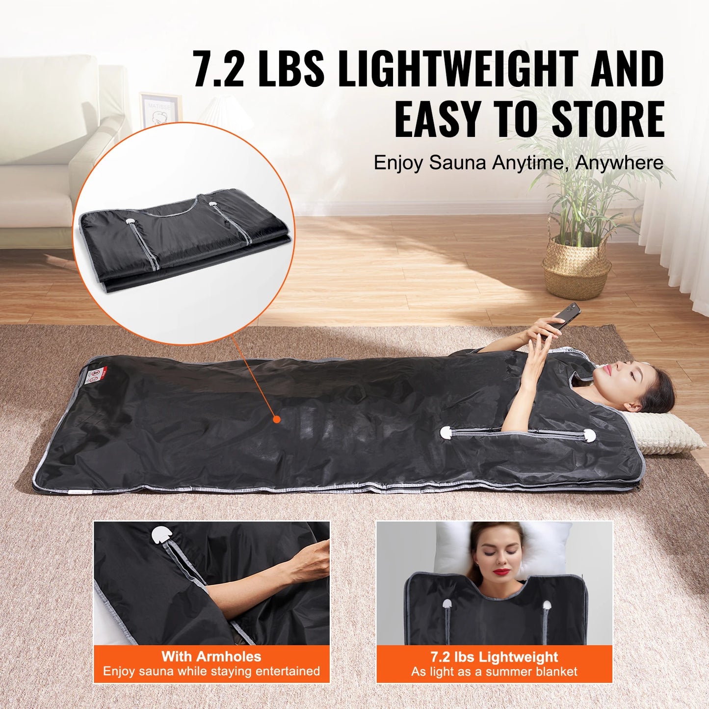 Portable Sauna Blanket for Detoxification With Infrared