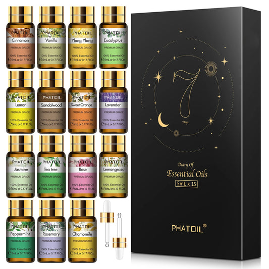 15pcs Natural Plant Essential Oils Set