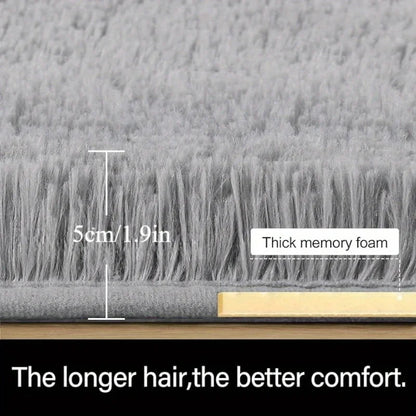 Extra thick plush carpet for your bedside