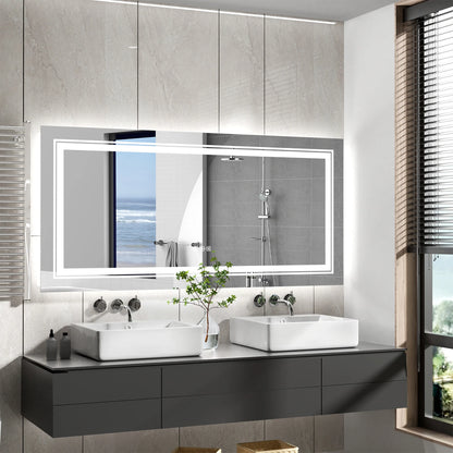 Extra Large Rectangle LED Bathroom Vanity Mirror LED