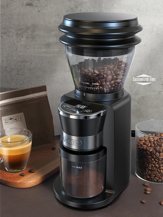 Automatic Electric Coffee Grinder with 34 Gears for Espresso
