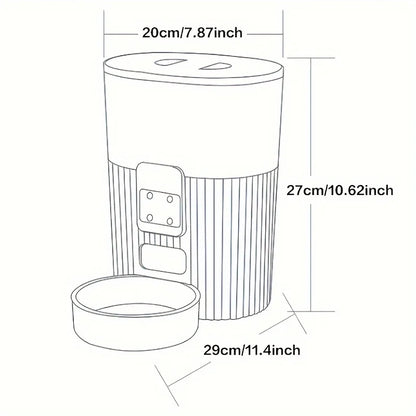 cat automatic feeder dog fixed feeding machine cat food dog food wifi remote smart cat pet food dispenser