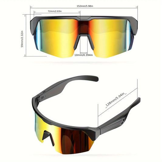Smart Fashion Wireless Headset Music Glasses 5.3 Version with HIFI Music Sound Audio Quality UV400 Sunglasses