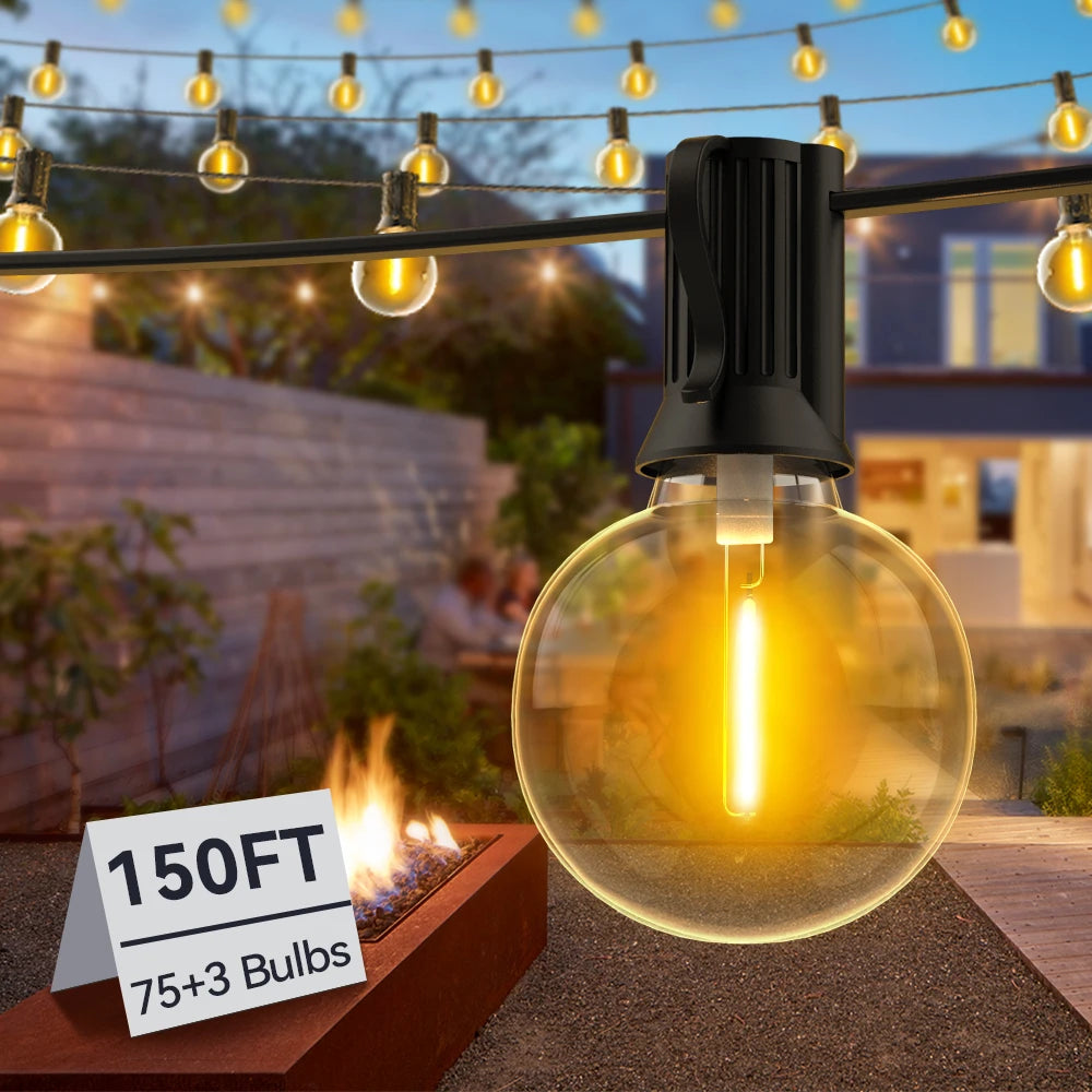 Outdoor Solar Garland Light , Waterproof Fairy String  50Ft 100Ft 150Ft