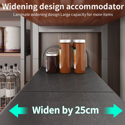 1 Set Kitchen Under Sink Organizers, Expandable Cabinet Shelf Organizer Rack With Removable Baskets, Retractable Shelf Organizer