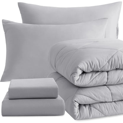 5 Piece Breathable Bedding And Comforter Set