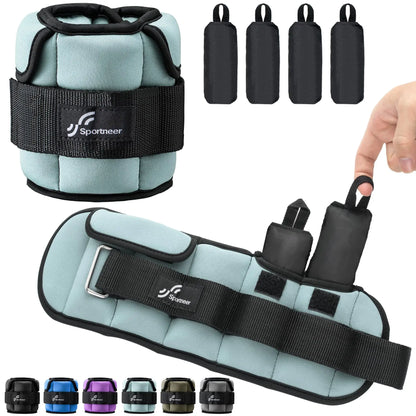 Adjustable Wrist and Ankle Weights for Women and Men