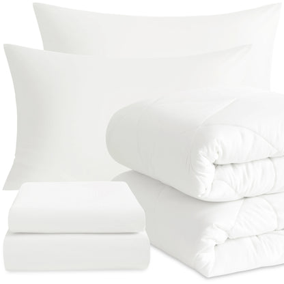 5 Piece Breathable Bedding And Comforter Set